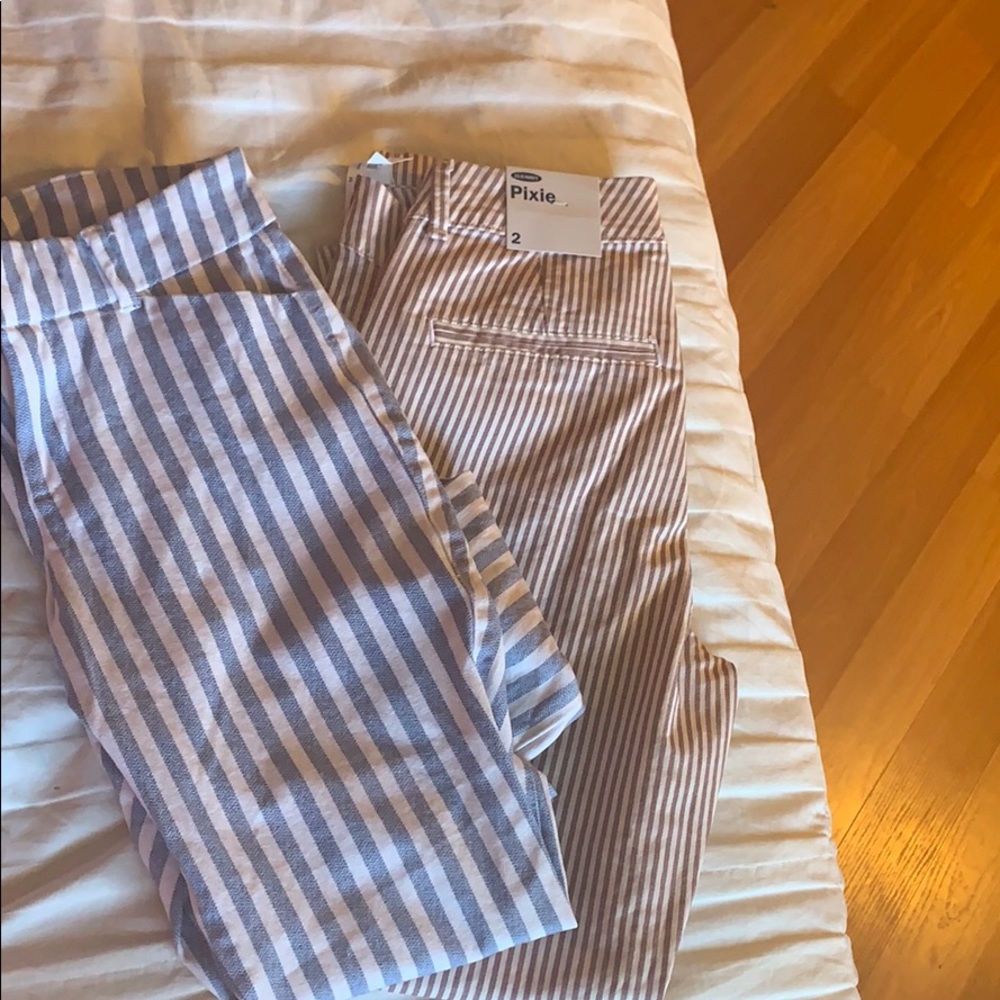 striped pants